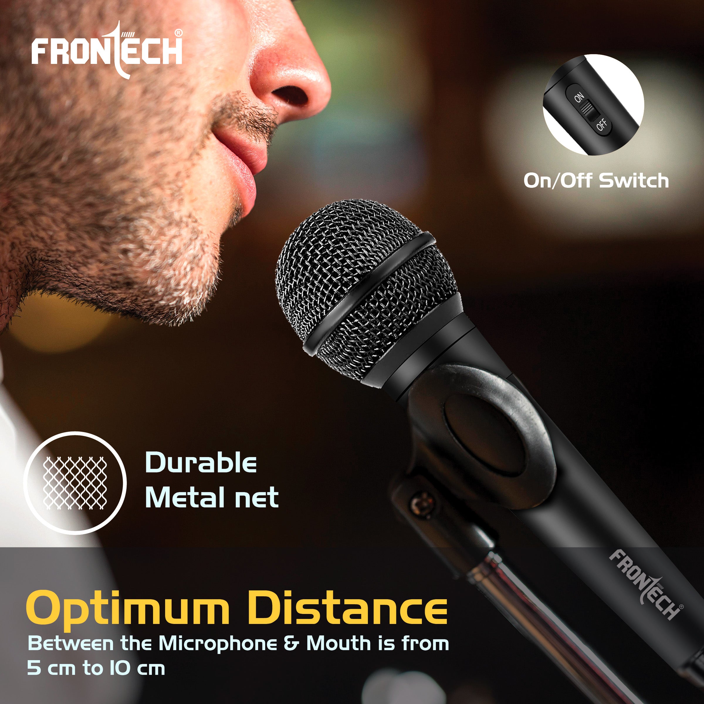 Frontech Microphone with 3m Cable (HF-0014) Frontech Microphone with 3m Cable (HF-0014)